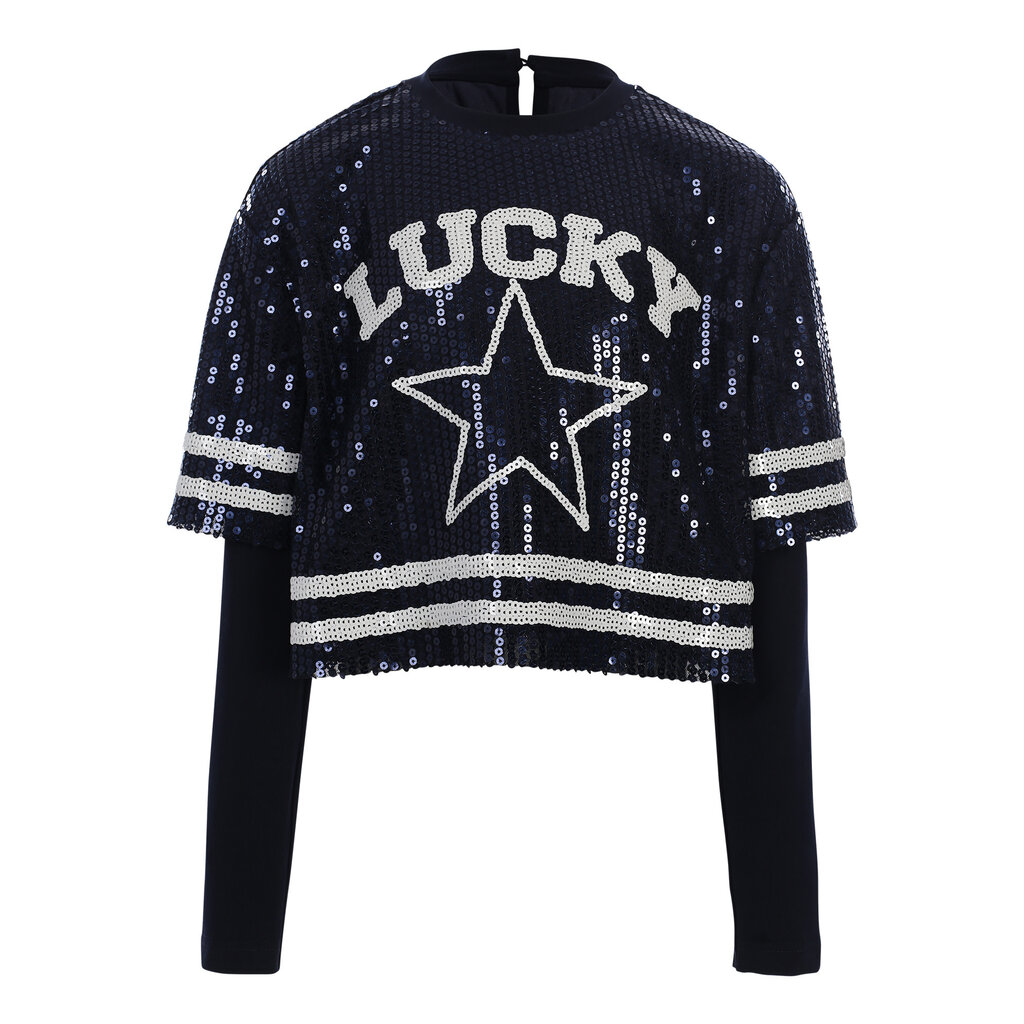 LOOXS sequince Tee 2633-5477-707 BLUE SEQUINS