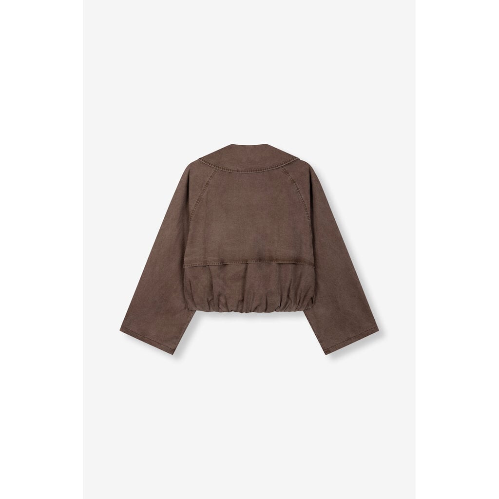 REFINED washed bomber trenchcoat JOLANDA (R2610446294) choc brown