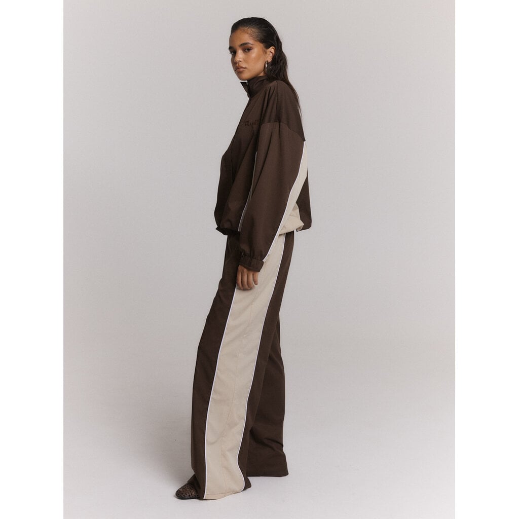 REFINED sporty wide leg pants BLAKIE (R2610151301) choc brown