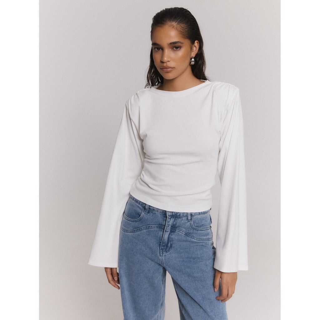 REFINED slim fitted longsleeve AMY (R2610810299) white