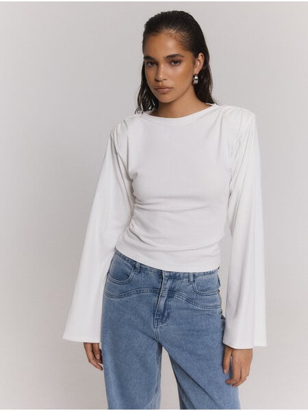 REFINED slim fitted longsleeve AMY (R2610810299) white