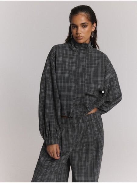 REFINED oversized check jacket SKYE (R2610456303)