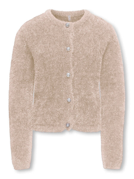 KIDS ONLY KOGPIUMO GLITTER L/S CARDIGAN KNT 15380179 Whitecap Gray Whitecap Gray Glitter