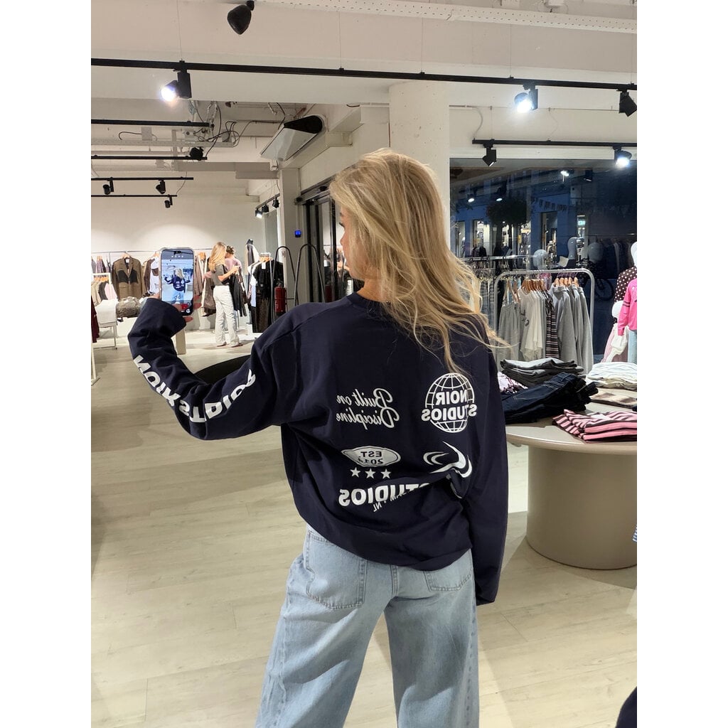 Longsleeve oversized - navy