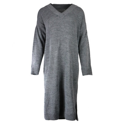 JAIMY WS Sweater dress v-neck dark grey