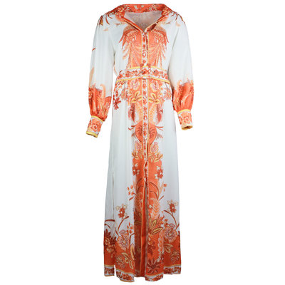 JAIMY Alyna printed maxi dress orange