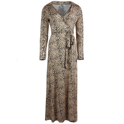 JAIMY Isabel travel wrap dress leopard beige