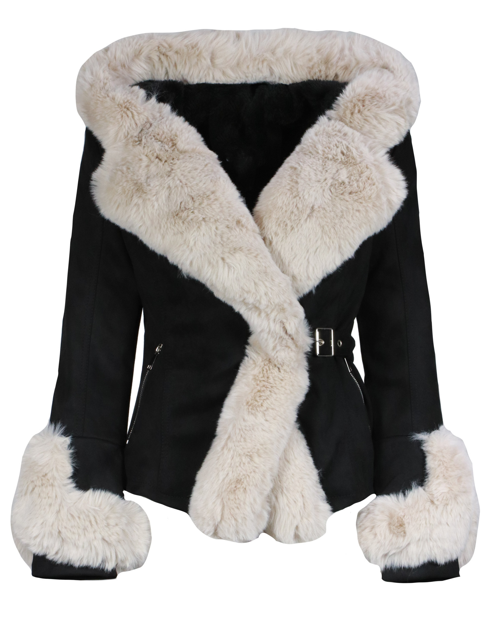 black lammy coat