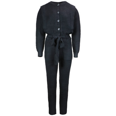 JAIMY Cable knit jumpsuit black