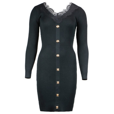 JAIMY Myla button dress black