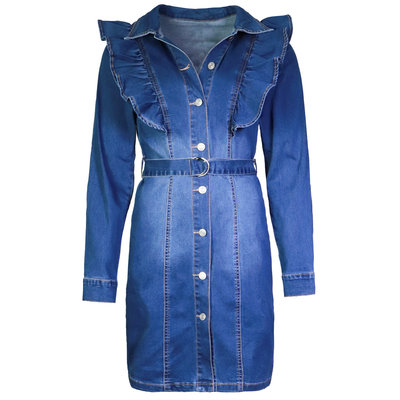 JAIMY Lauren ruffle denim dress