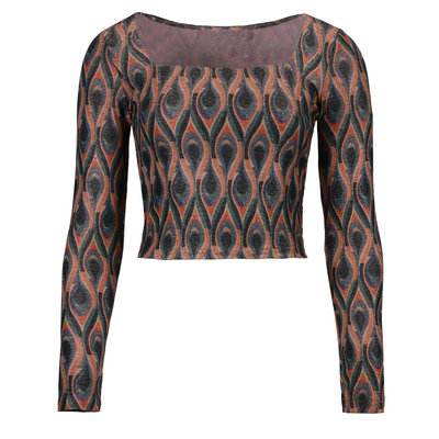 JAIMY Amaya printed sparkle top green