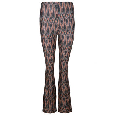 JAIMY Amaya printed sparkle flared pants green