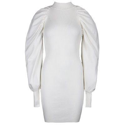 JAIMY Khloe knitwear dress white