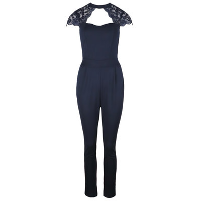 JAIMY Jasmine lace jumpsuit midnight blue