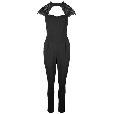 JAIMY Jasmine lace jumpsuit black