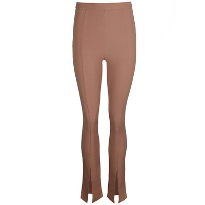 JAIMY High waisted split pants camel