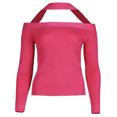 JAIMY Everly off shoulder top fuchsia
