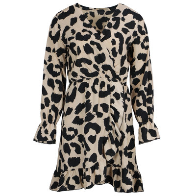 JAIMY River leopard print dress beige