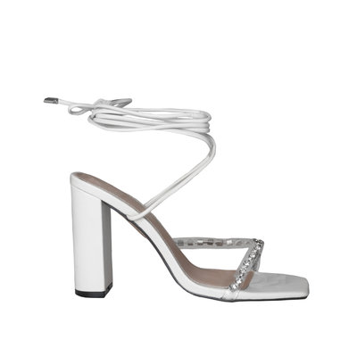 JAIMY Diamond detail heels white