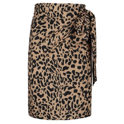 JAIMY Luisa printed wrap skirt leopard