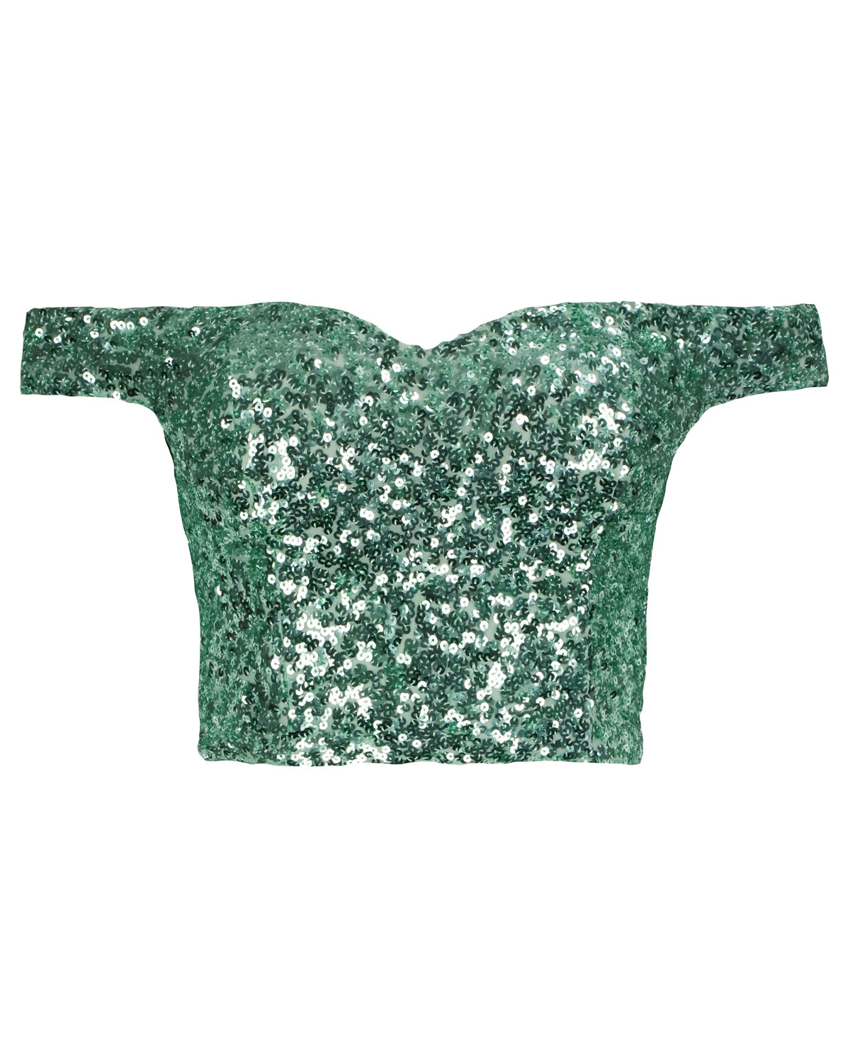 Lucia sequin top green