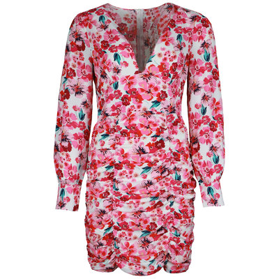JAIMY Nalani ruched flower print dress
