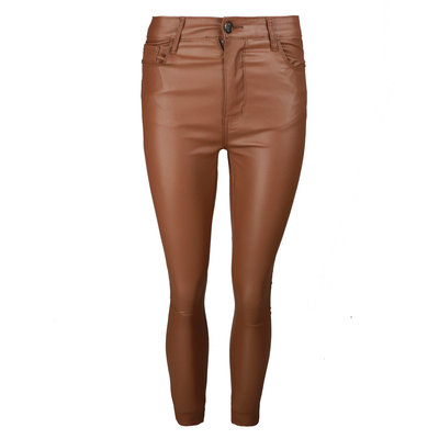 JAIMY All time leather look pants camel