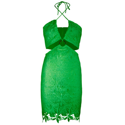 JAIMY Bella cut out dress green