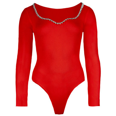 JAIMY Averi diamond ribbed body red