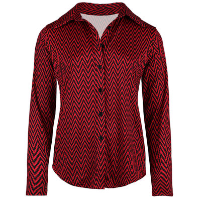 JAIMY Zagy oversized travel blouse red
