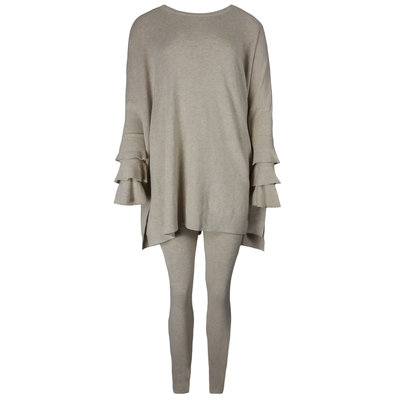 JAIMY Novalie 2-piece lounge wear set beige