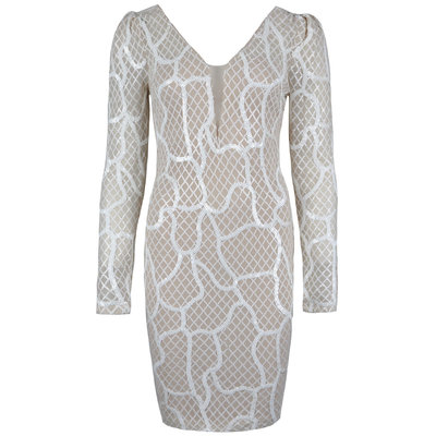JAIMY Rosie sequin dress white