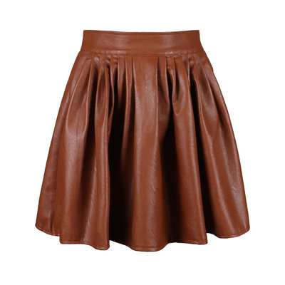 JAIMY Leather look skirt camel