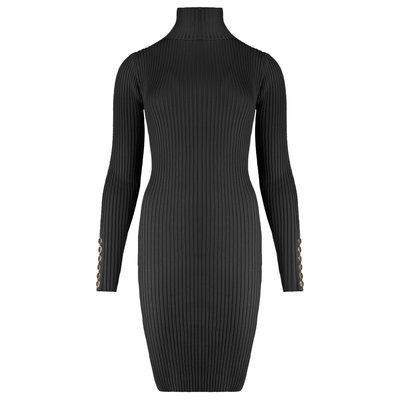 JAIMY Sam bodycon col dress black