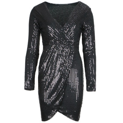 JAIMY Saylor sequin dress black