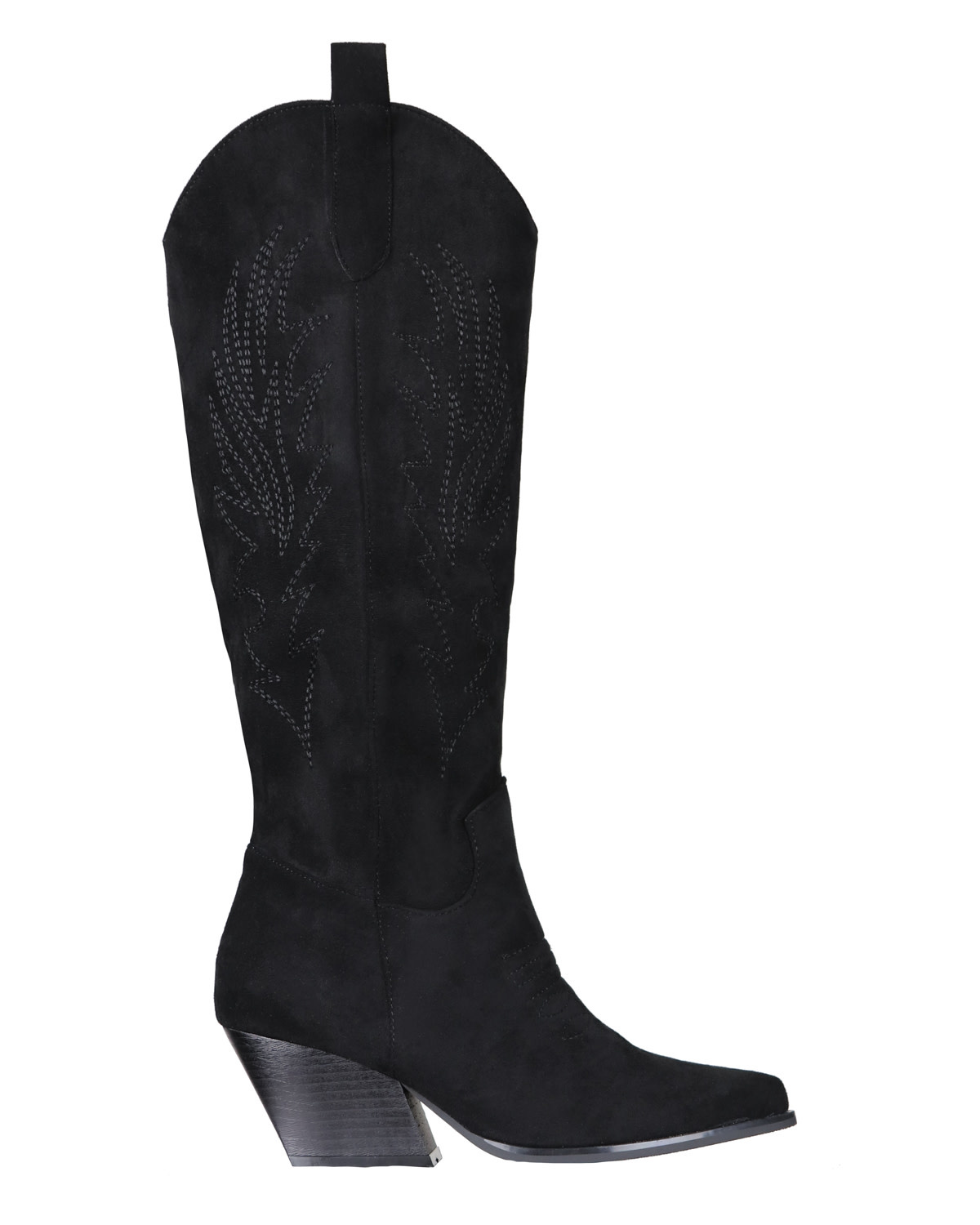Ruby suede cowboy boots black jaimymode.nl