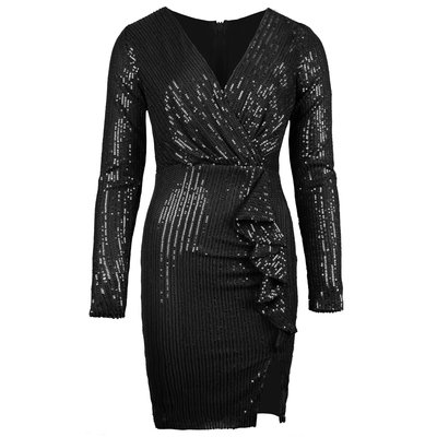 JAIMY Dulce sequin dress black