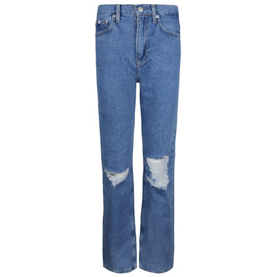 CALVIN KLEIN High rise straight jeans denim light