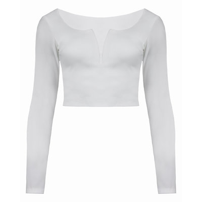 JAIMY Esther cropped top white