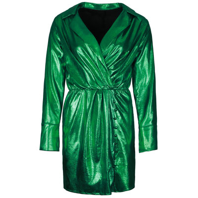 JAIMY Alora metallic dress green