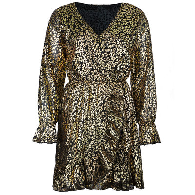 JAIMY Metallic leopard dress