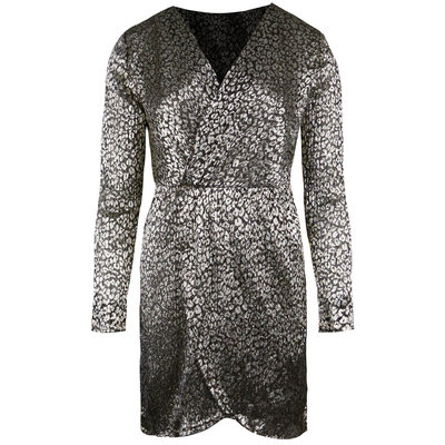 JAIMY Ariana golden leopard dress