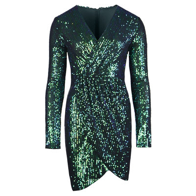 JAIMY Hailey sequin dress petrol