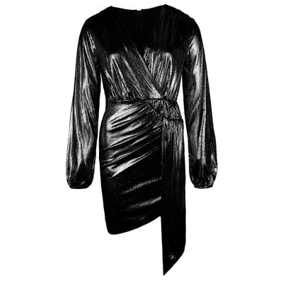 JAIMY Quinn metallic dress black