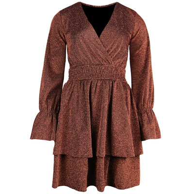 JAIMY Juliet sparkle dress coper