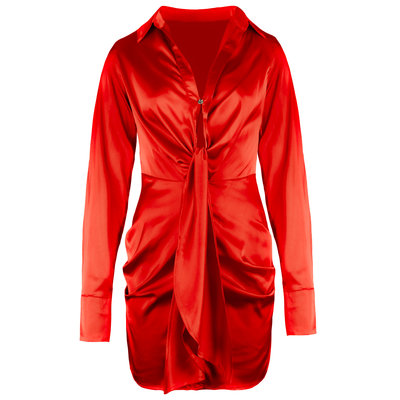 JAIMY Laylah satin dress red