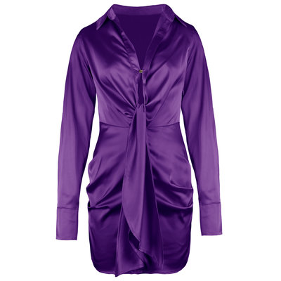 JAIMY Laylah satin dress purple