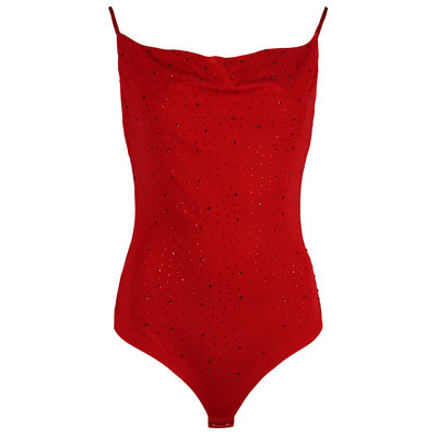 JAIMY Scout sparkle mesh body red