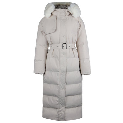 JAIMY Finley belted puffer jacket creme